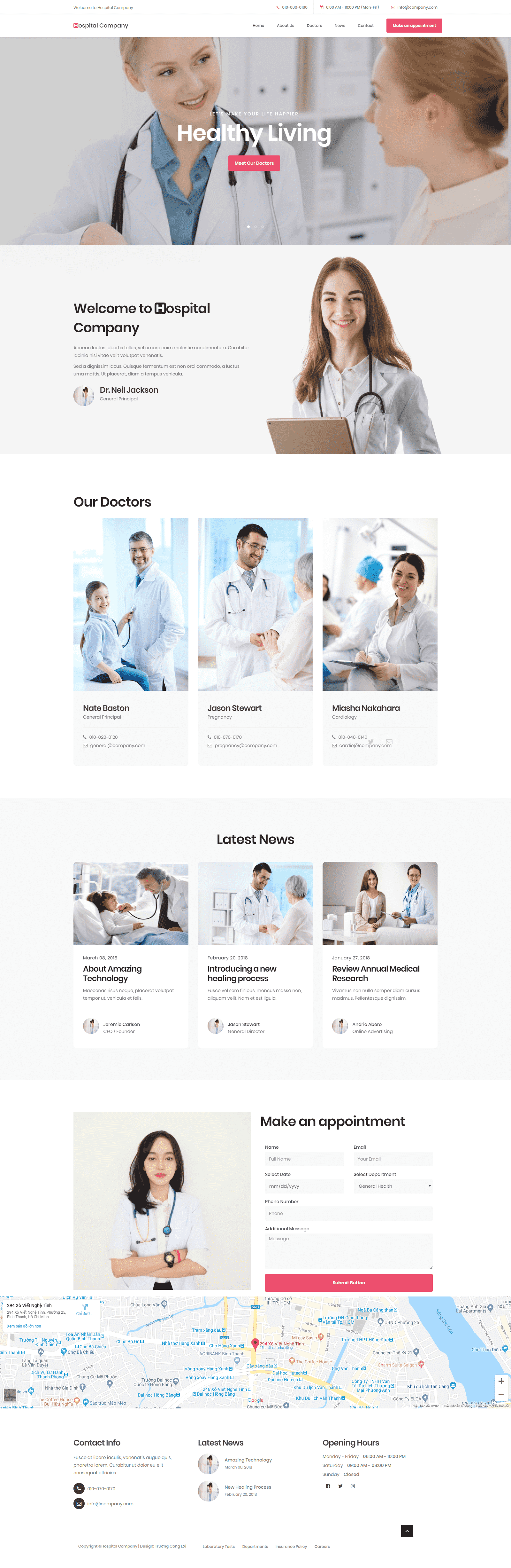 Share Code Website Landing Page dịch vụ y tế quảng cáo doanh nghiệp Siêu Đẹp