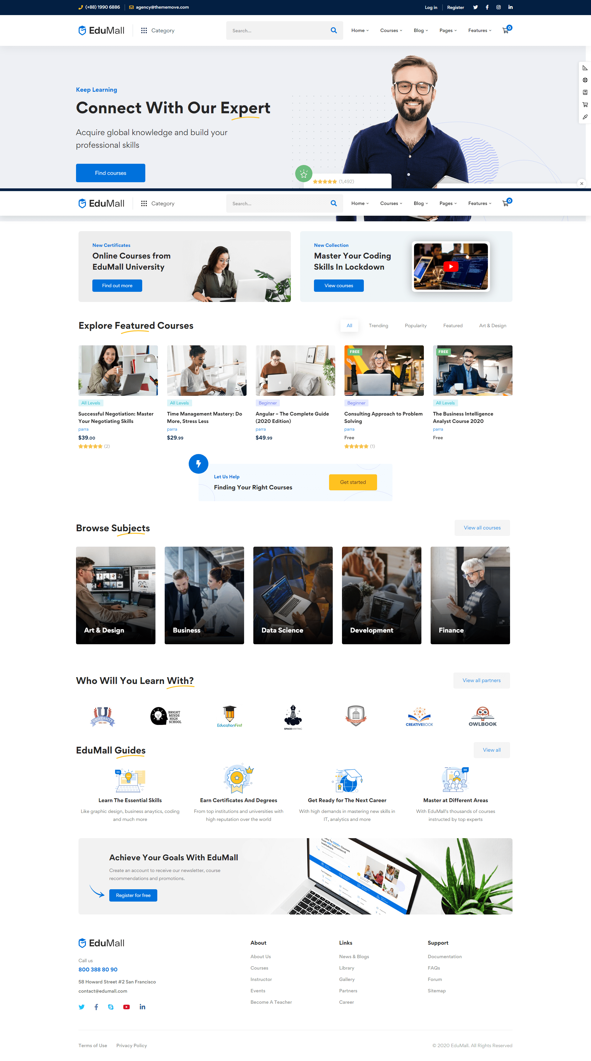 Share Code Pages Share Code Website Học Trực Tuyến – EduMall – Giao Diện Đẹp Mắt - Tương ...